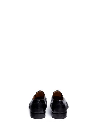 Back View - Click To Enlarge - ROLANDO STURLINI - 'Abrasivato' perforated toe cap leather Oxfords