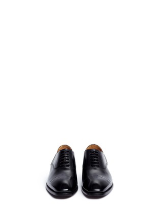 Front View - Click To Enlarge - ROLANDO STURLINI - 'Abrasivato' perforated toe cap leather Oxfords
