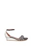 Main View - Click To Enlarge - TABITHA SIMMONS - 'Lotti' braided leather wedge sandals
