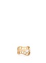 Main View - Click To Enlarge - SOPHIE BILLE BRAHE - 'Échelle Diamant' diamond 18k yellow gold cutout wavy ring