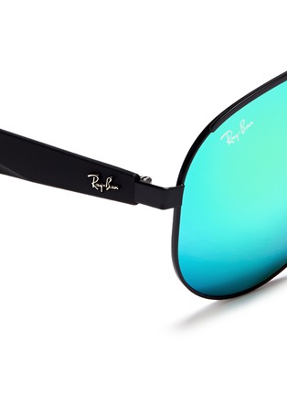 Detail View - Click To Enlarge - RAY-BAN - 'RB3523' metal aviator mirror sunglasses