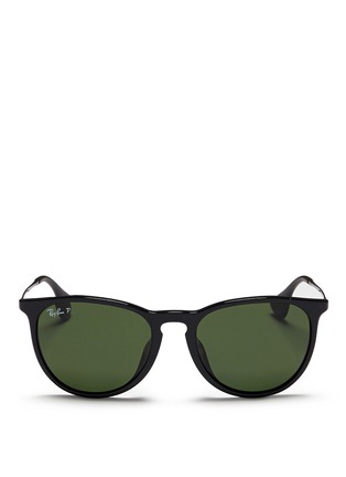 Main View - Click To Enlarge - RAY-BAN - 'Erika' acetate frame metal temple sunglasses