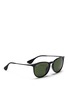 Figure View - Click To Enlarge - RAY-BAN - 'Erika' acetate frame metal temple sunglasses