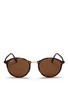 Main View - Click To Enlarge - RAY-BAN - 'RB4242 Light Ray' titanium temple round sunglasses