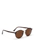 Figure View - Click To Enlarge - RAY-BAN - 'RB4242 Light Ray' titanium temple round sunglasses