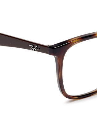 Detail View - Click To Enlarge - RAY-BAN - 'RB7066' tortoiseshell effect acetate optical glasses