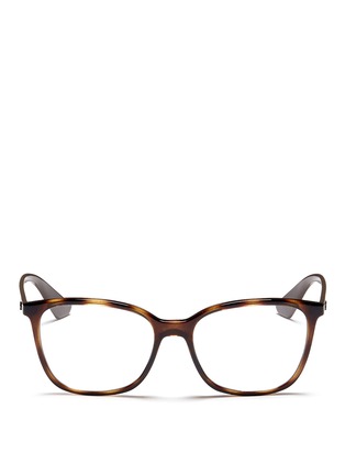Main View - Click To Enlarge - RAY-BAN - 'RB7066' tortoiseshell effect acetate optical glasses