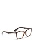 Figure View - Click To Enlarge - RAY-BAN - 'RB7066' tortoiseshell effect acetate optical glasses