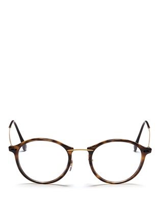 Main View - Click To Enlarge - RAY-BAN - 'RB7073' tortoiseshell acetate round optical glasses