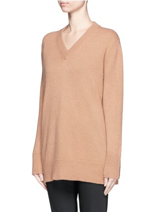 Front View - Click To Enlarge - THE ROW - 'Manta' cashmere-silk V-neck long sweater