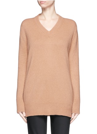 Main View - Click To Enlarge - THE ROW - 'Manta' cashmere-silk V-neck long sweater