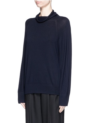 Front View - Click To Enlarge - THE ROW - 'Andel' wool-cashmere cowl neck sweater