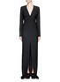 Main View - Click To Enlarge - ELIZABETH AND JAMES - 'Perla' lace-up V-neck maxi dress