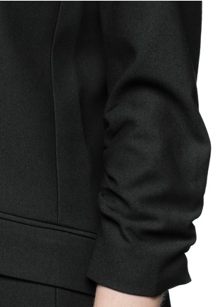 Detail View - Click To Enlarge - ELIZABETH AND JAMES - 'Heritage James' ruched sleeve knit jacket