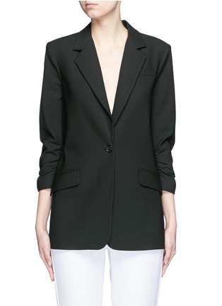 Main View - Click To Enlarge - ELIZABETH AND JAMES - 'Heritage James' ruched sleeve knit jacket