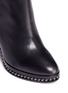 Detail View - Click To Enlarge - COACH - 'Justina' bead chain trim leather boots