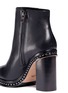 Detail View - Click To Enlarge - COACH - 'Justina' bead chain trim leather boots