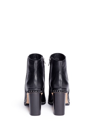 Back View - Click To Enlarge - COACH - 'Justina' bead chain trim leather boots