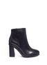Main View - Click To Enlarge - COACH - 'Justina' bead chain trim leather boots