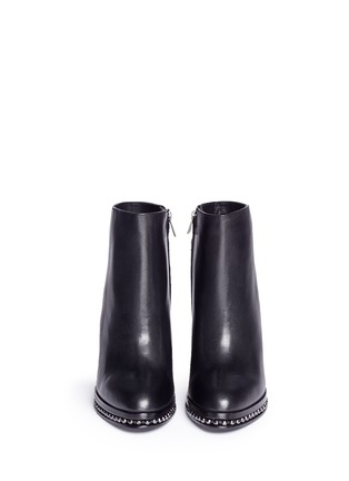 Figure View - Click To Enlarge - COACH - 'Justina' bead chain trim leather boots