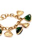Detail View - Click To Enlarge - VINTAGE CHANEL - Triangle glass charm chain bracelet