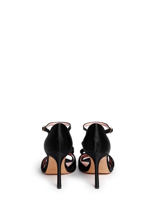 Back View - Click To Enlarge - KATE SPADE - 'Ivela' double bow satin sandals