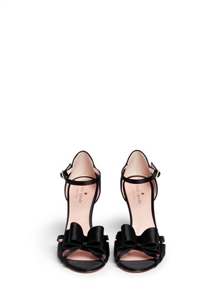Figure View - Click To Enlarge - KATE SPADE - 'Ivela' double bow satin sandals