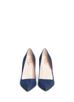 Figure View - Click To Enlarge - KATE SPADE - 'Licorice' denim pumps
