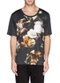 Main View - Click To Enlarge - ALEXANDER MCQUEEN - Floral print front T-shirt