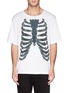 Main View - Click To Enlarge - ALEXANDER MCQUEEN - Feather ribcage print T-shirt
