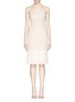 Main View - Click To Enlarge - ALEXANDER MCQUEEN - Floral lace bustier chiffon dress