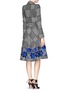 Back View - Click To Enlarge - ALEXANDER MCQUEEN - Prince of Wales check jacquard coat