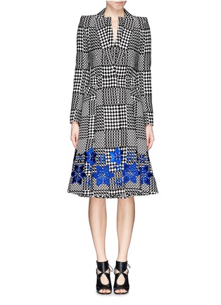 Main View - Click To Enlarge - ALEXANDER MCQUEEN - Prince of Wales check jacquard coat