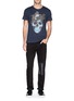 Figure View - Click To Enlarge - ALEXANDER MCQUEEN - Feather skull print T-shirt