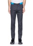 Main View - Click To Enlarge - ALEXANDER MCQUEEN - Contrast belt cotton twill pants