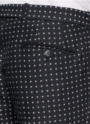Detail View - Click To Enlarge - ALEXANDER MCQUEEN - Polka dot cotton pants