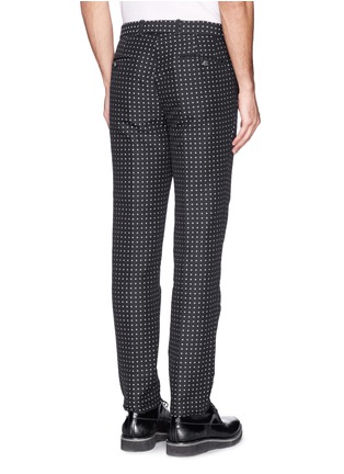 Back View - Click To Enlarge - ALEXANDER MCQUEEN - Polka dot cotton pants