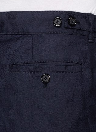 Detail View - Click To Enlarge - ALEXANDER MCQUEEN - Skull jacquard cargo pants