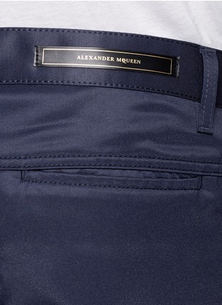 Detail View - Click To Enlarge - ALEXANDER MCQUEEN - Satin twill pants