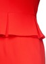 Detail View - Click To Enlarge - ALEXANDER MCQUEEN - Pleat hem peplum crepe dress