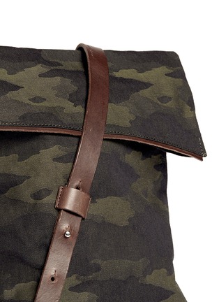 Detail View - Click To Enlarge - SEVENTY EIGHT PERCENT - 'Jurgen' camouflage canvas backpack