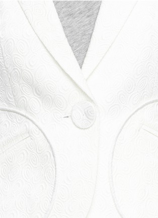 Detail View - Click To Enlarge - CHICTOPIA - Circle pocket jacquard tailored jacket