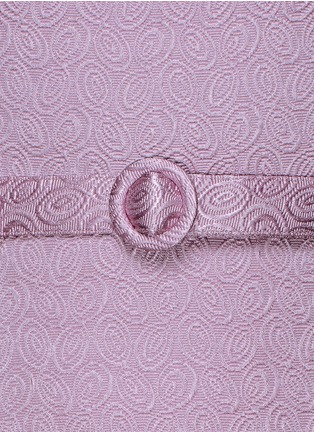 Detail View - Click To Enlarge - CHICTOPIA - Circle jacquard belted drop waist dress