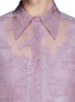 Detail View - Click To Enlarge - CHICTOPIA - Bunny appliqué chiffon gauze shirt