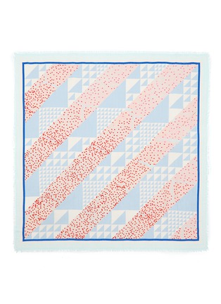 Main View - Click To Enlarge - PROENZA SCHOULER - Diagonal Triangle print modal-silk scarf