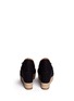 Back View - Click To Enlarge - TORY BURCH - 'Majorca' canvas espadrille wedge sandals