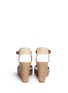 Back View - Click To Enlarge - TORY BURCH - 'Lucia' floral cutout toe box wedge espadrilles