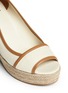 Detail View - Click To Enlarge - TORY BURCH - 'Majorca' canvas espadrille wedge sandals