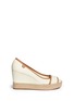 Main View - Click To Enlarge - TORY BURCH - 'Majorca' canvas espadrille wedge sandals