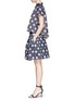 Figure View - Click To Enlarge - ARMANI COLLEZIONI - Polka dot insert cropped shirt
